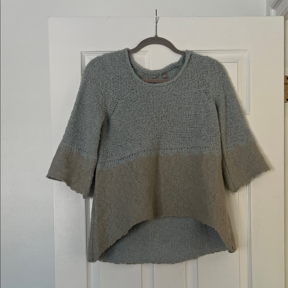 Elegant Two-Tone Women's Sweater